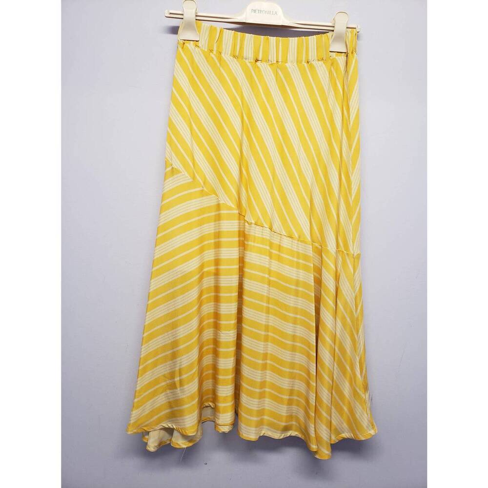 NEW PIETRONILLA striped midi skirt in yellow/ivory